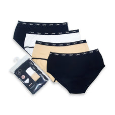Dina - Brief 4 Pack in Black, Nude & White Combo Buy Clothing and Fashion Online for specialGifts