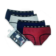 Dina - Brief 4 Pack in Wine, Navy & Grey Marl Combo Buy Clothing and Fashion Online for specialGifts