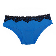Jenna - Hipster Brief in Blue Lolite W/ Black Lace  Online for externalFeedProduct