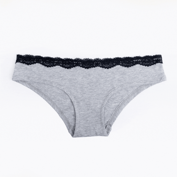 Jenna - hipster brief in grey marl w/ black lace Online at Kapruka | Product# ef_AC_7381267120281