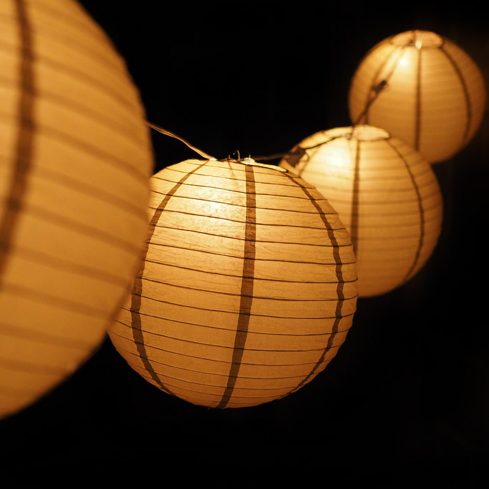 LampLust String Lights Paper Lanterns with Lights, 10 Multicolor Chinese  Lanterns, 3 Inch Diameter, …See more LampLust String Lights Paper Lanterns