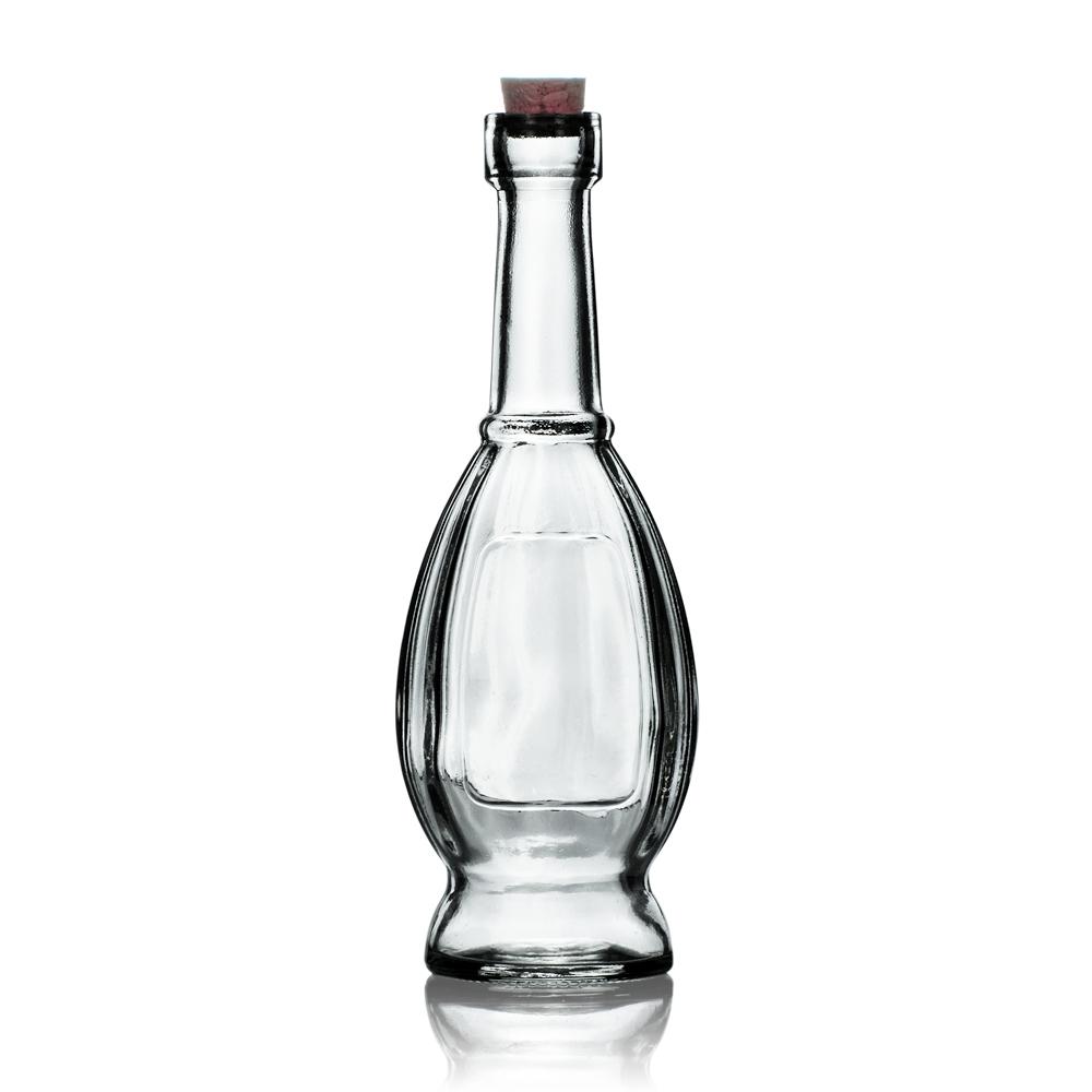 Download 6.5" Vera Clear Vintage Glass Bottle with Cork - DIY ...