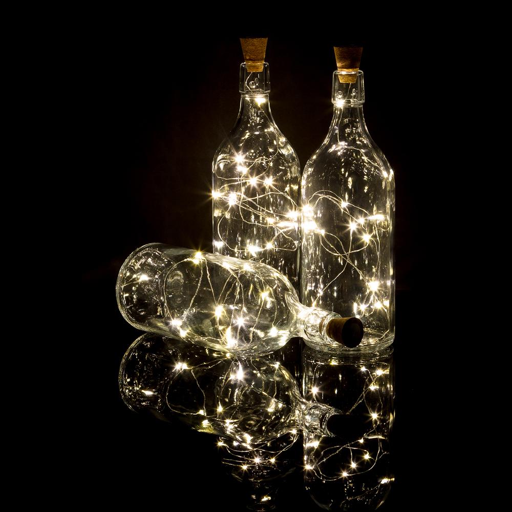 Featured image of post Cork Lights For Bottles : The novelty lighting silver wire lights string starry led lights for bottle diy are safe to use.