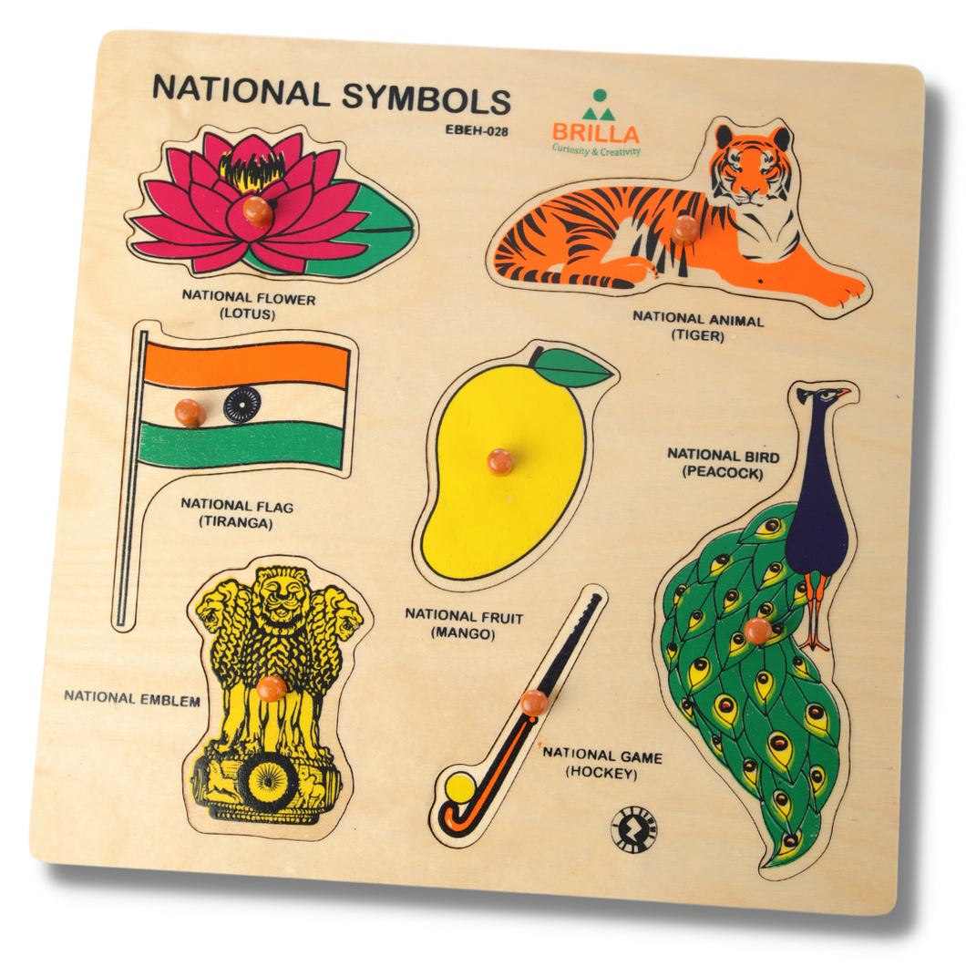 Brilla Wooden Puzzle on National Symbols of India (AR Tech Enabled ...
