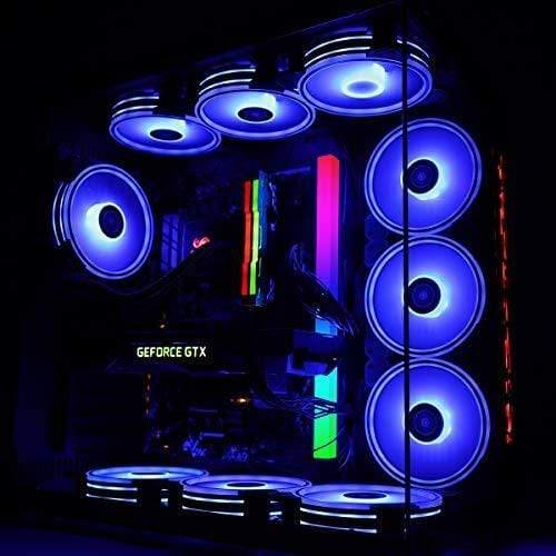 HopeRacer GIM 120mm RGB Case Fans and PC Light Strips for Gaming Case