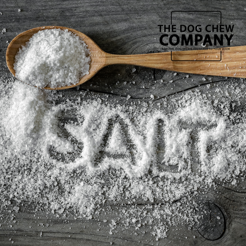 Photo of salt pile and spoon for the Can dogs eat marmite blog.