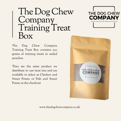 Training treat box from the dog chew company.