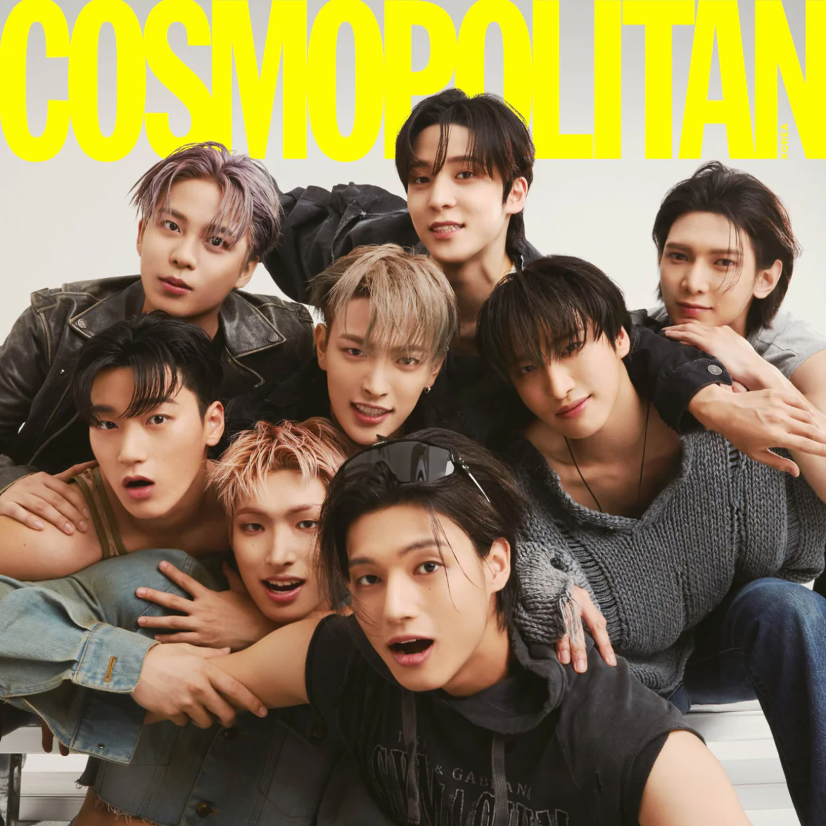 ATEEZ 2023 Cosmopolitan Magazine Cover (August Issue)