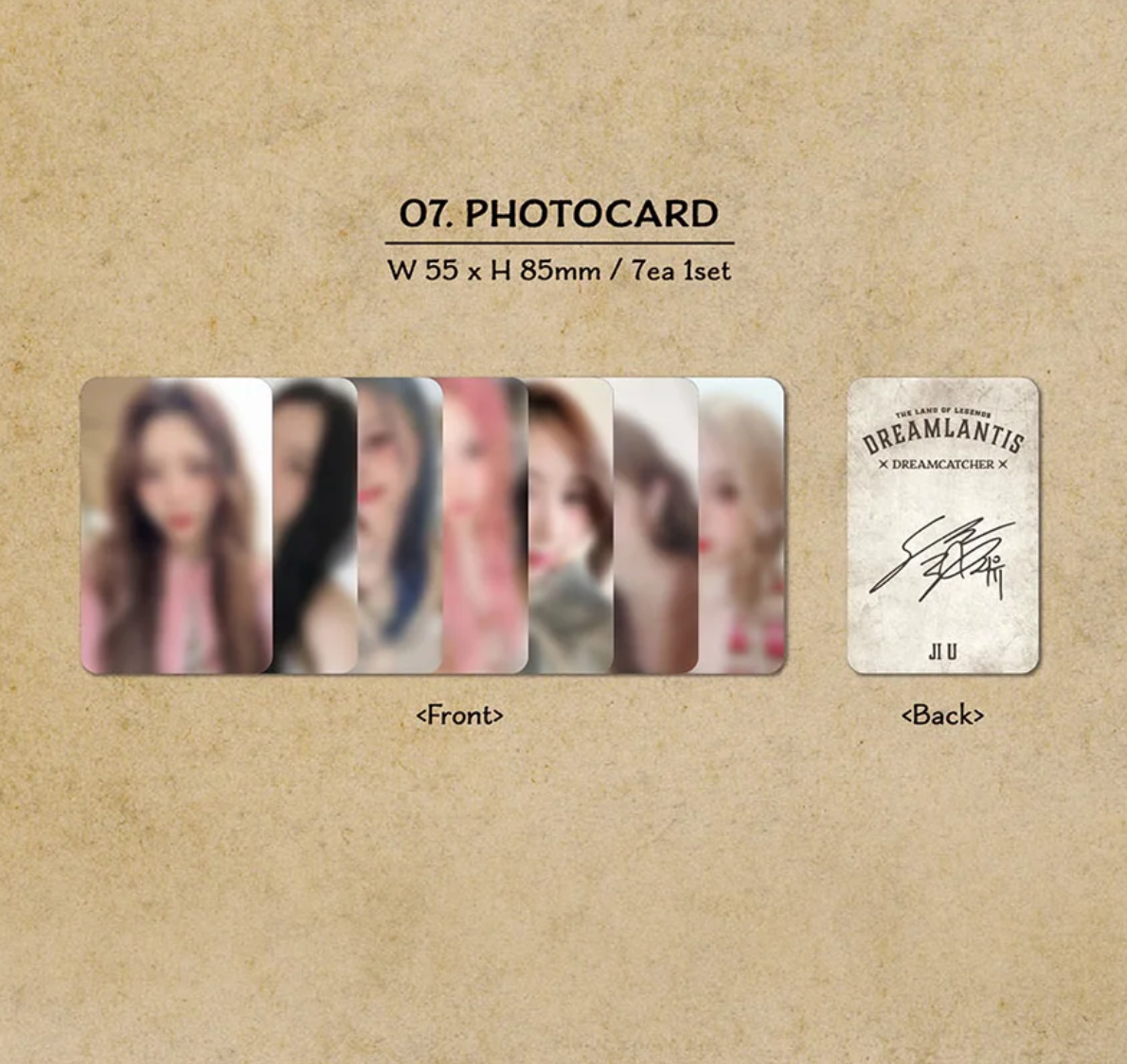 DREAMCATCHER OFFICIAL MD (DREAMLANTIS) Preview: Photocard Set