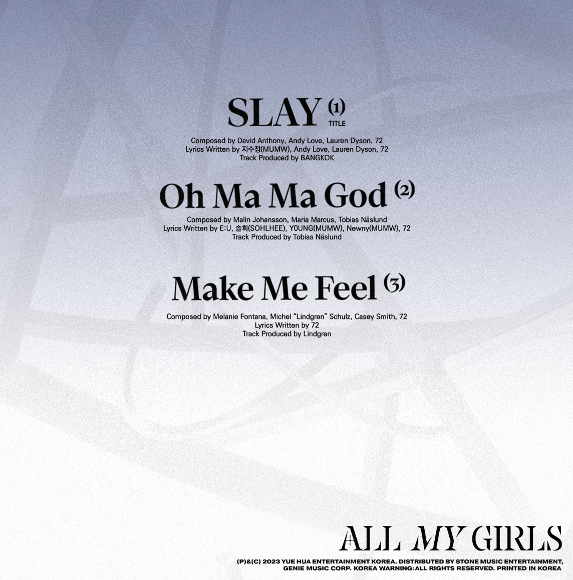 Everglow 4th Single Album 'ALL MY GIRLS' Tracklist