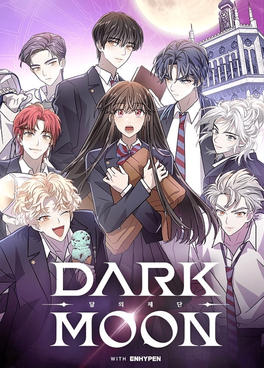 Enhypen Webtoon DARK MOON Poster