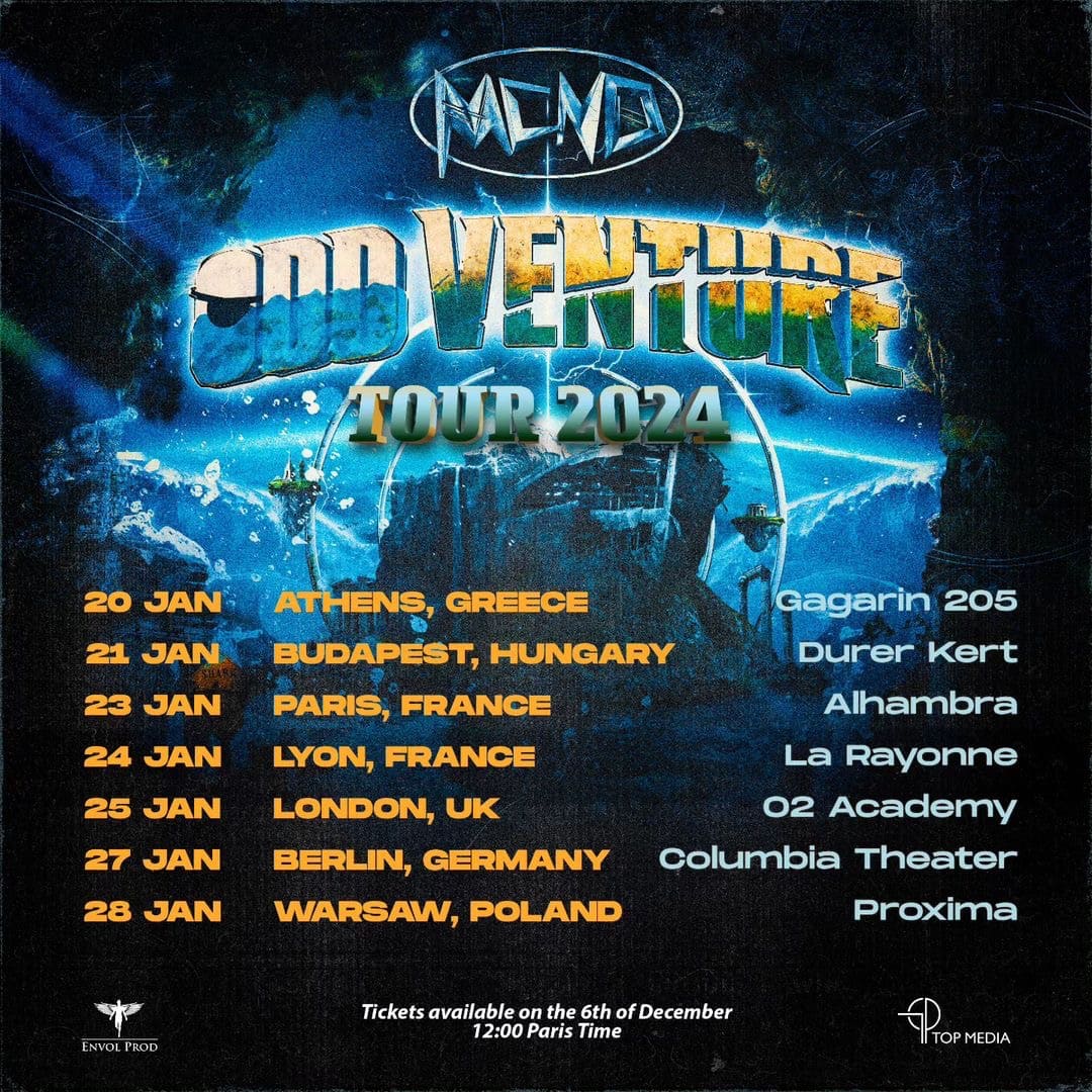 MCND - ‘ODD VENTURE’ TOUR 2024 IN EUROPE Poster