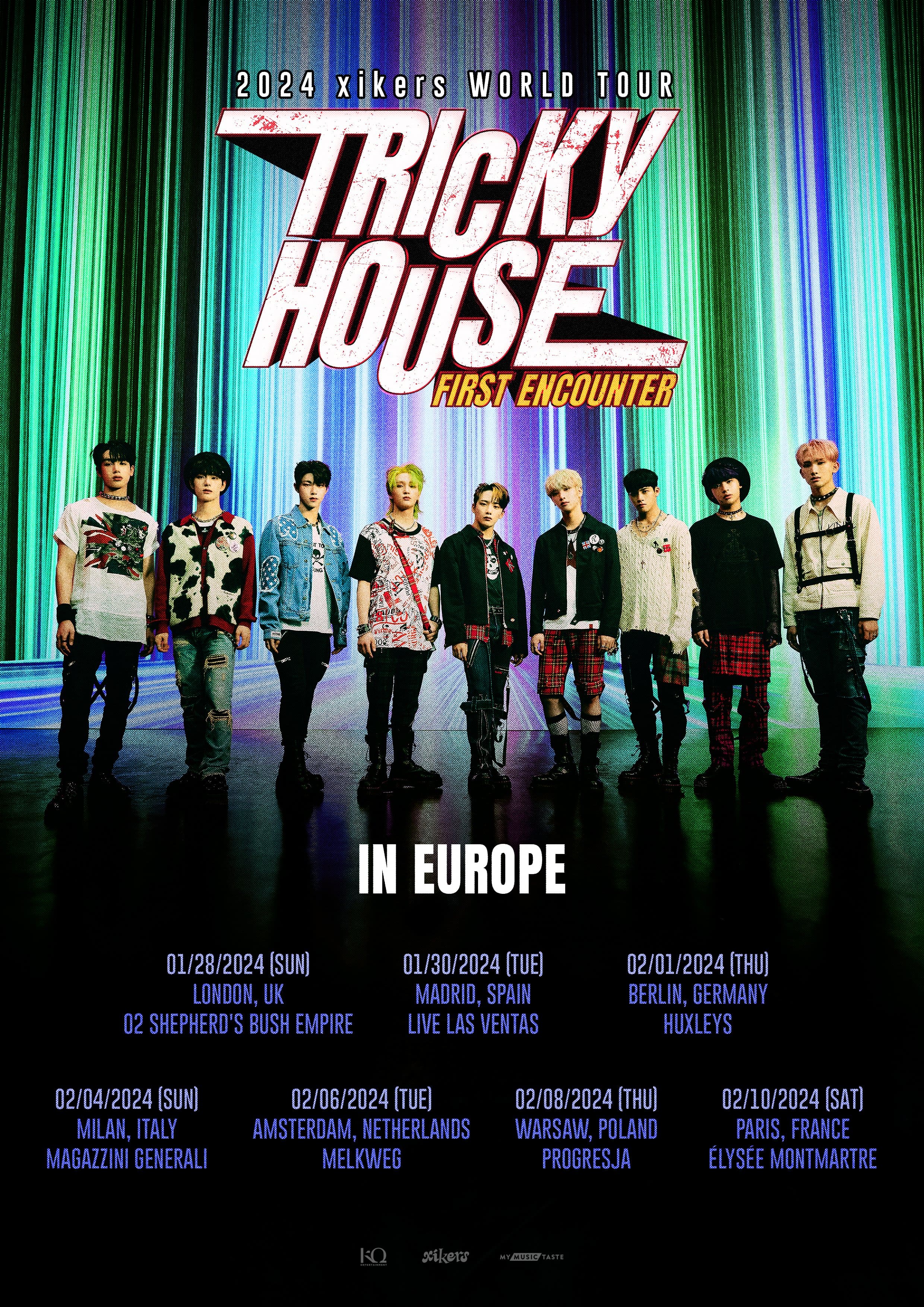XIKERS - WORLD TOUR ‘TRICKY HOUSE : FIRST ENCOUNTER’ IN EUROPE Poster