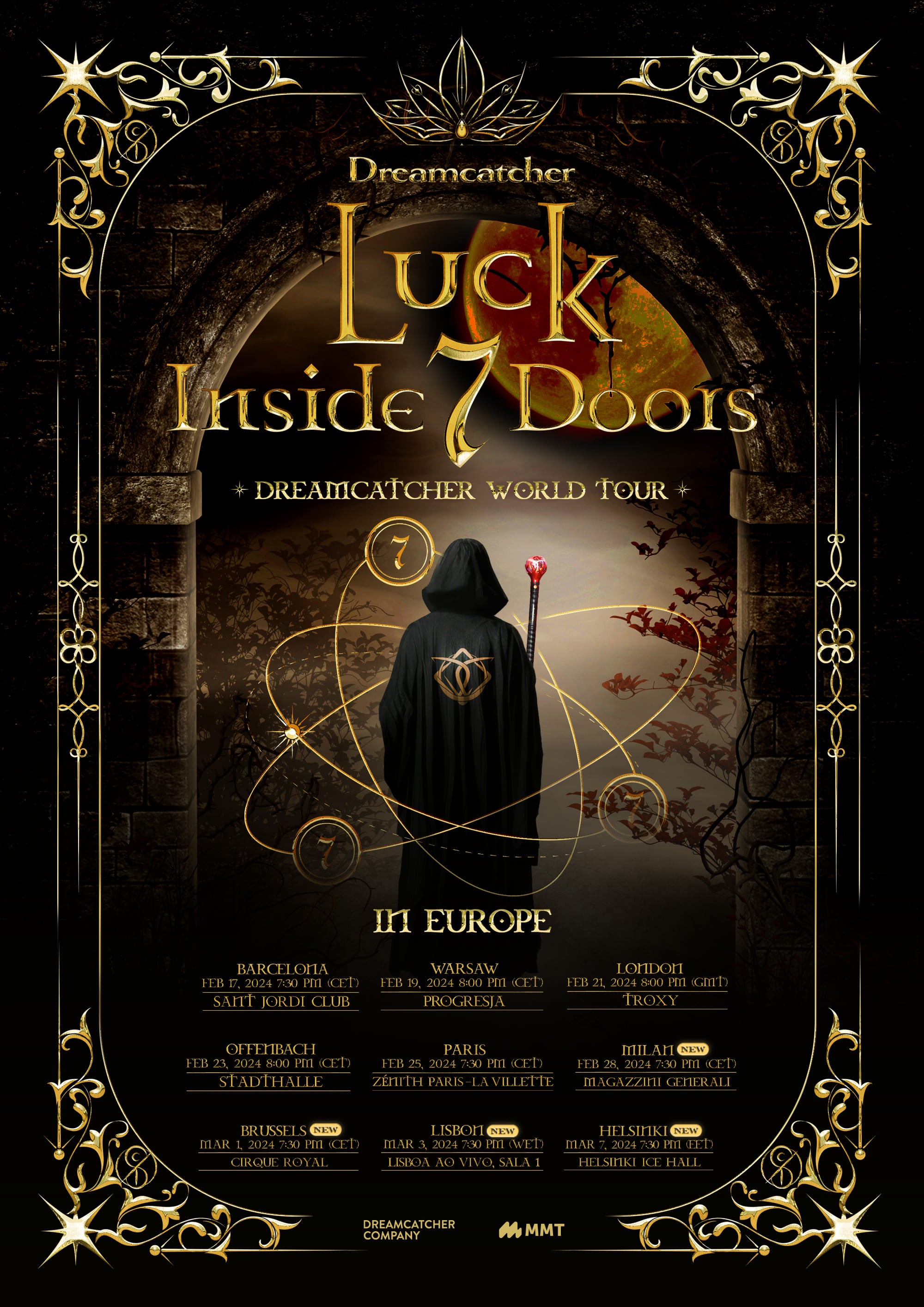 Dreamcatcher World Tour 'Luck Inside 7 Doors' Poster