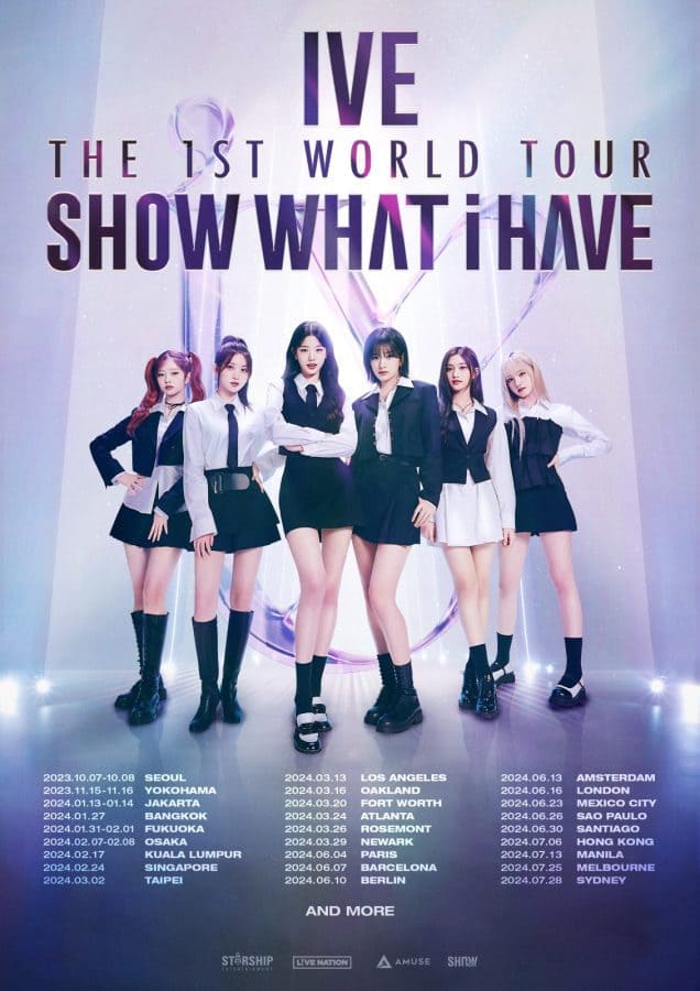 IVE - THE 1ST WORLD TOUR ‘SHOW WHAT I HAVE’ Poster