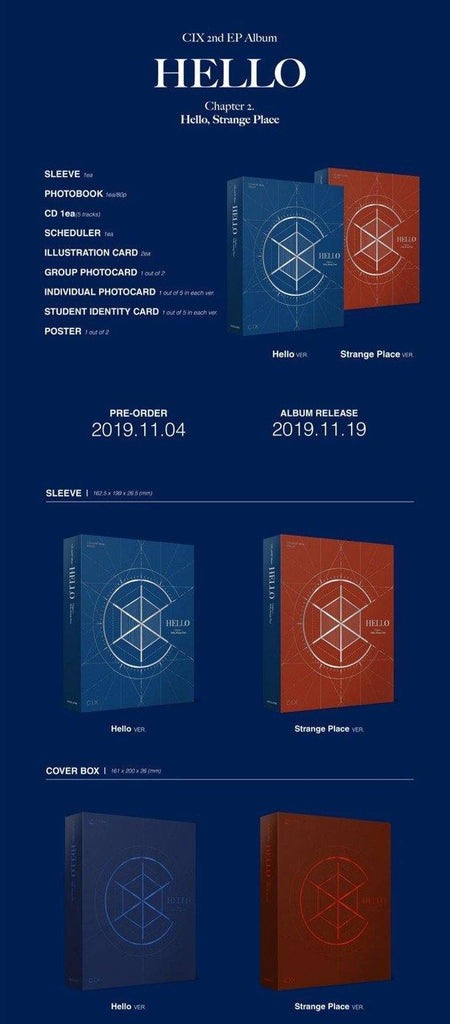 Cix 2nd Ep Album Hello Chapter 2 Hello Strange Place Nolae