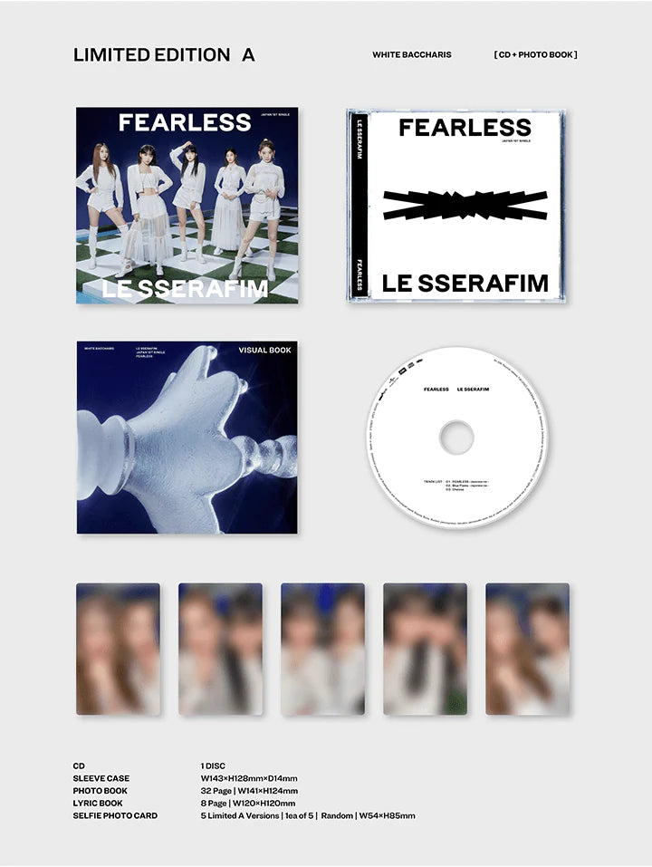 lesserafim fearless タワレコ ラキドロ トレカ 5枚セット-