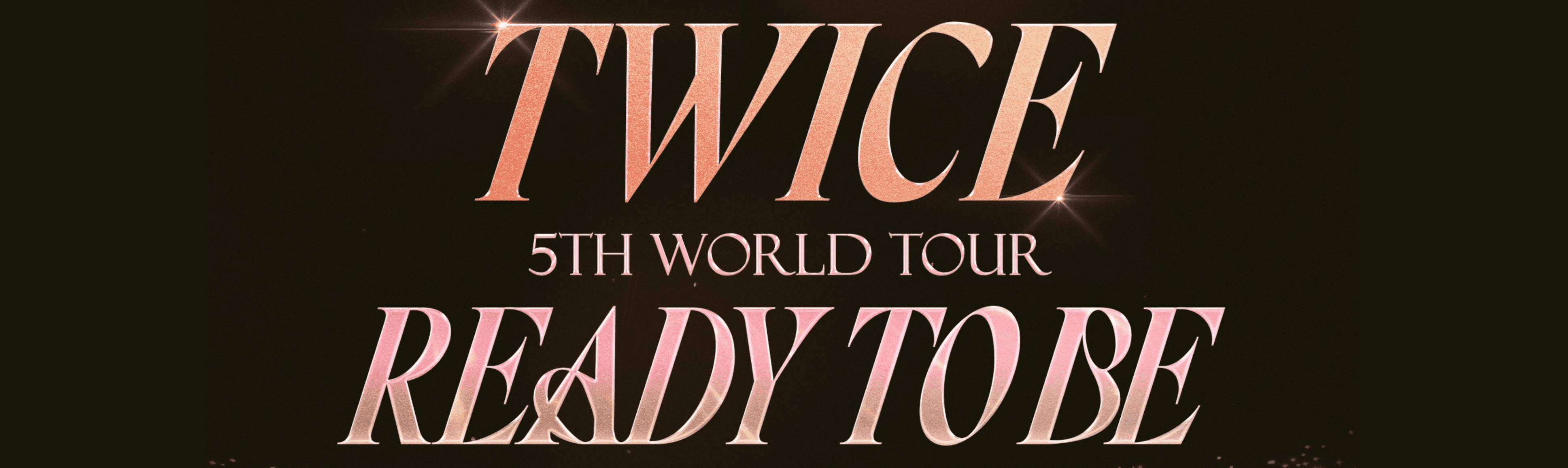 Twice 5th World Tour Ready to Be Poster