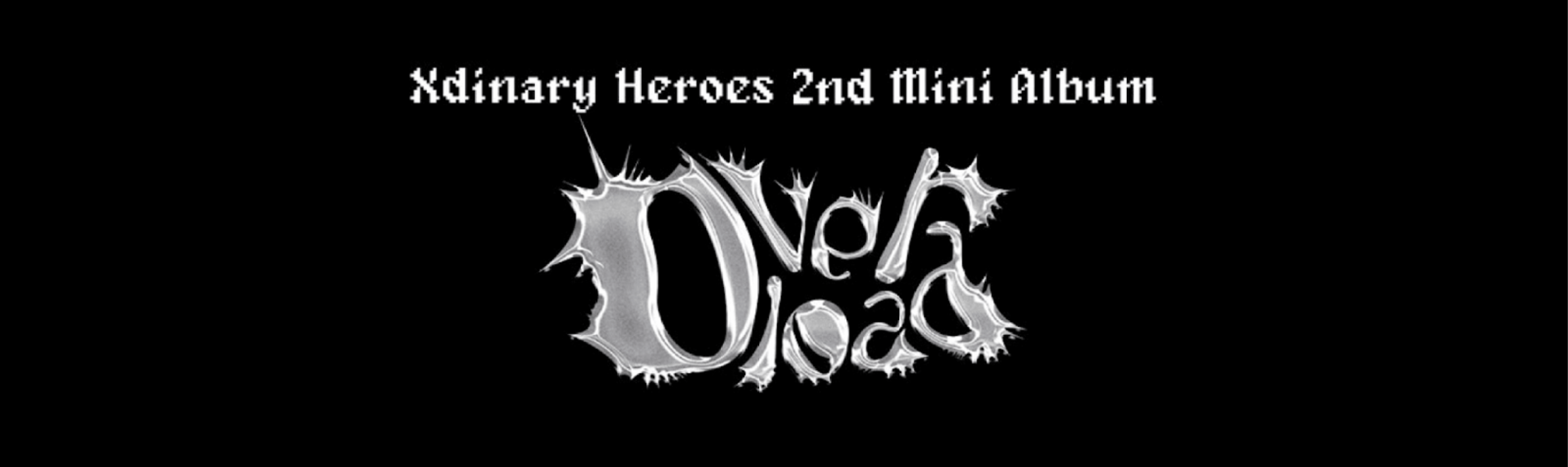 jyp rockband 'xdinary heroes' 2nd mini album 'overload' teaser image: album logo