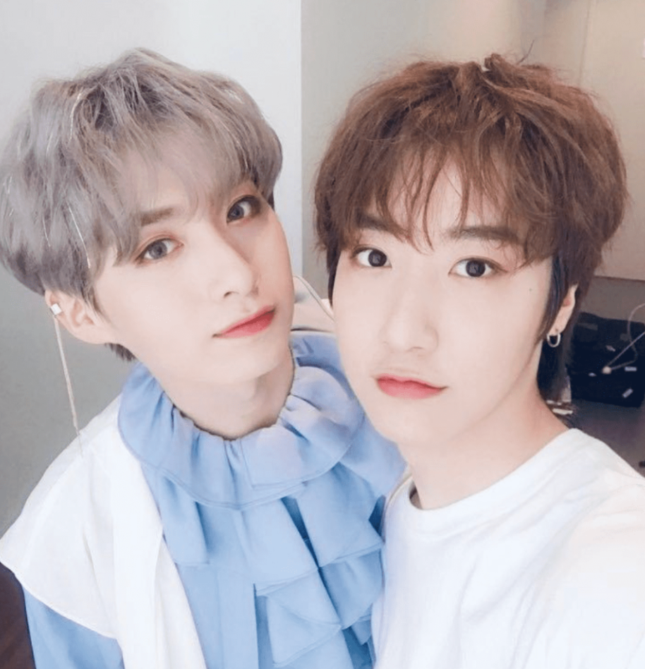 onewe son dongmyeong and his twin brother xion from oneus