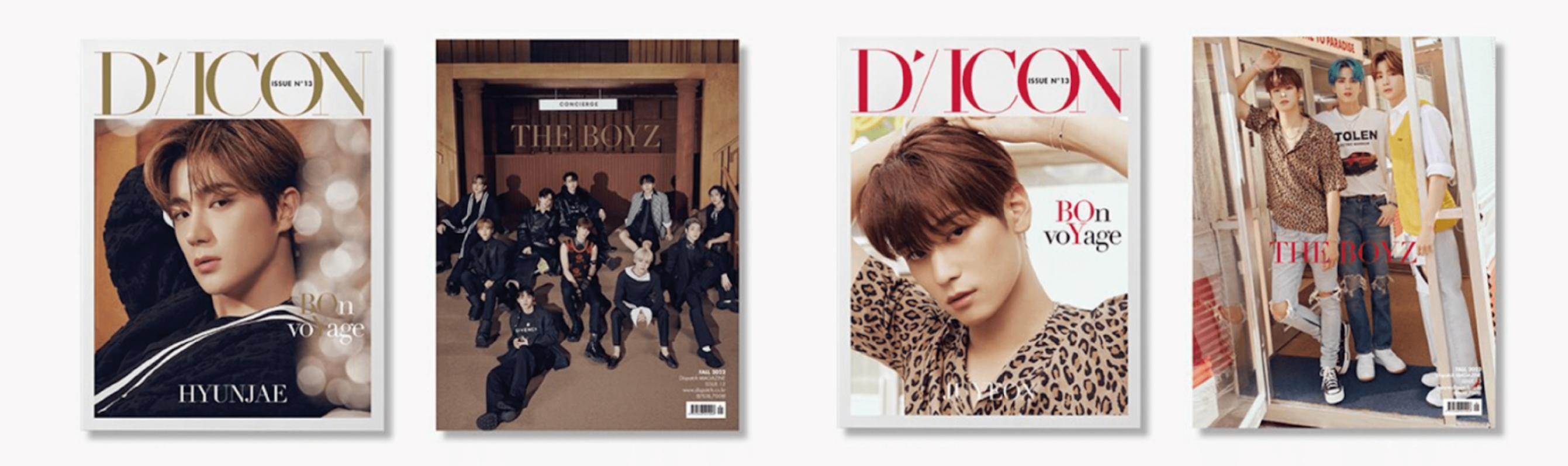 THE BOYZ - DICON ISSUE N°13 : THE BOYZ BOn voYage (cover)