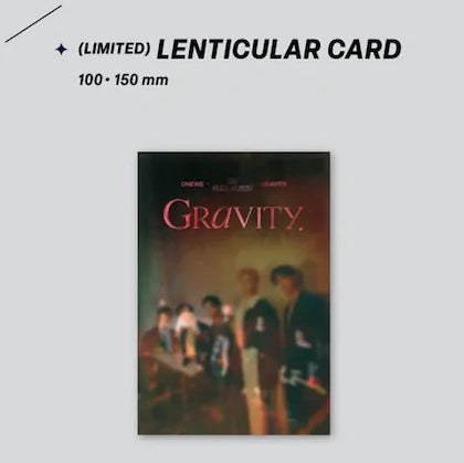 Onewe 1st Englisch Full Album GRAVITY: Content Preview - Lenticular Card