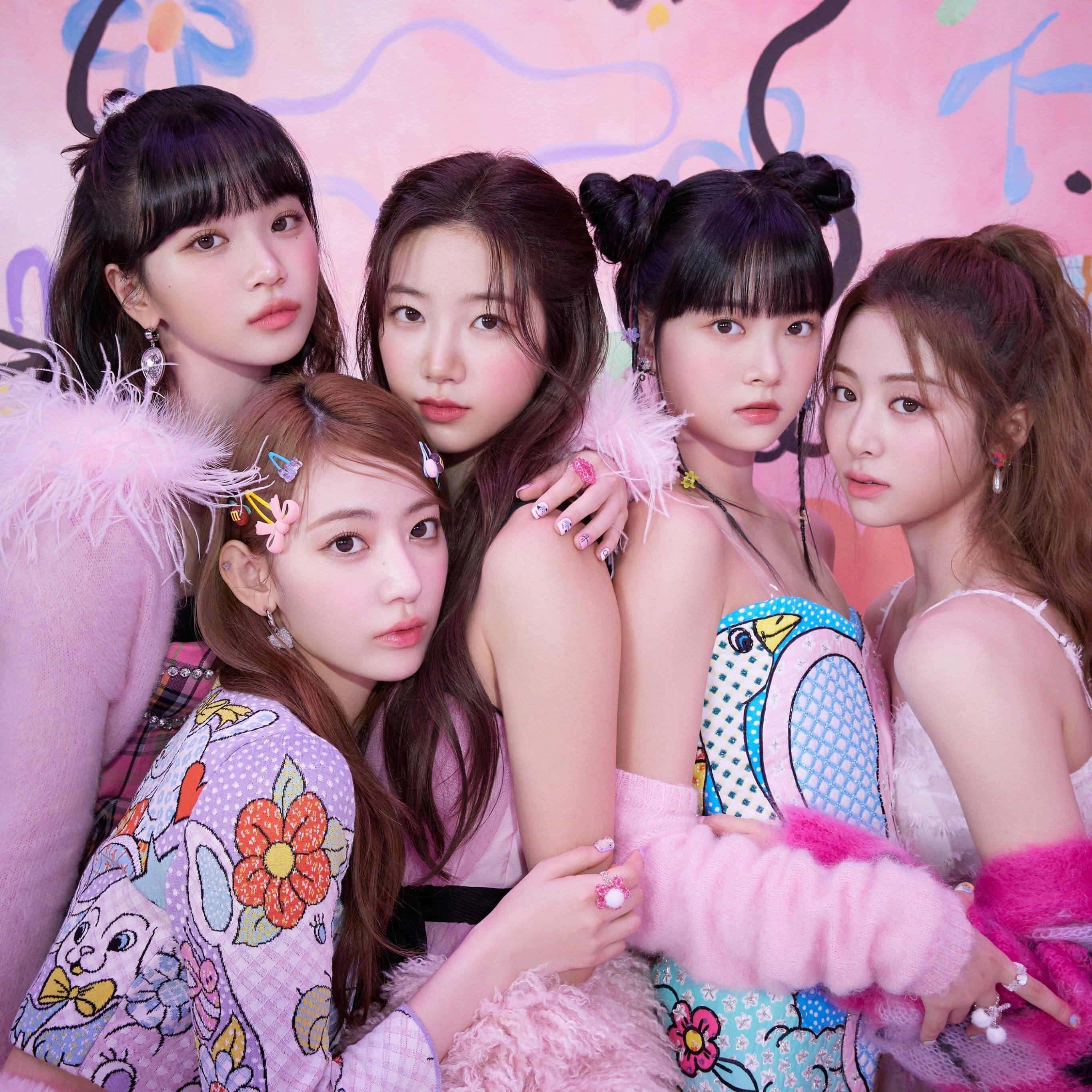 Le sserafim japanese single album FEARLESS image teaser (pink)