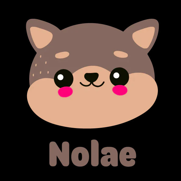 nolae logo: dog