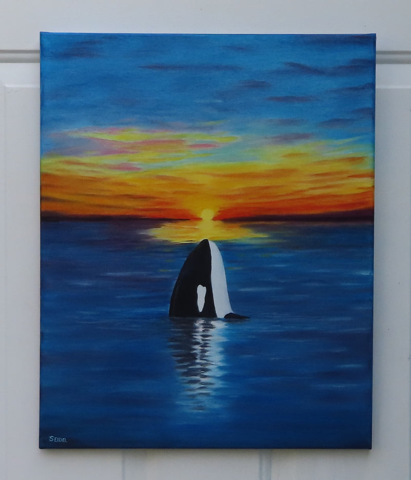 Sunset Orca Art Kit — Art Spot Studio