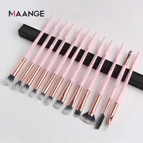 MAANGE Makeup Brushes Pro Pink Brush Set Powder EyeShadow Blending Eyeliner Eyelash Eyebrow Make up Beauty Cosmestic Brushes