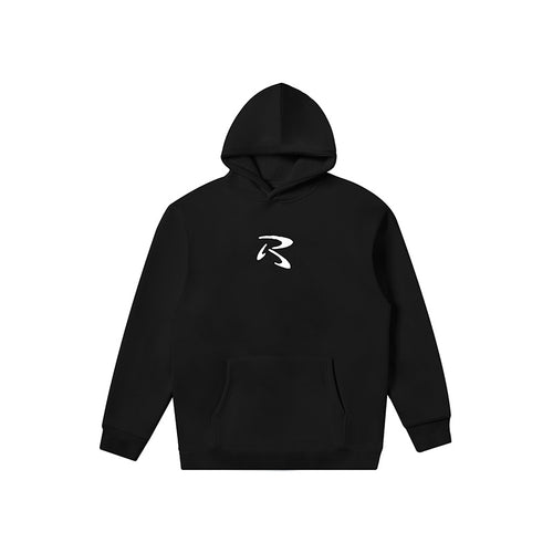 Fleece-lined R Word Towel Embroidery Sweater Hooded