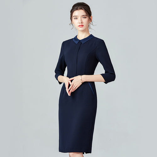 Women's Commuter Ol Temperament Dress Slim Waist