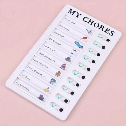 Self-discipline Punch Card Students' Develop Good Habits Planner Old Man My Chores Memo Message Inspection Table Can Replace Daily Life, Good Habits Develop Daily Learning Task Planning