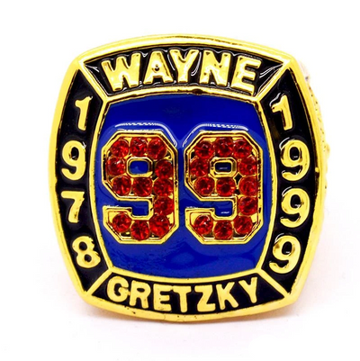 High quality 1978 1999 Wayne Gretzky #99 hall of fame world series championship ring size 11 - Mirage Novelty World