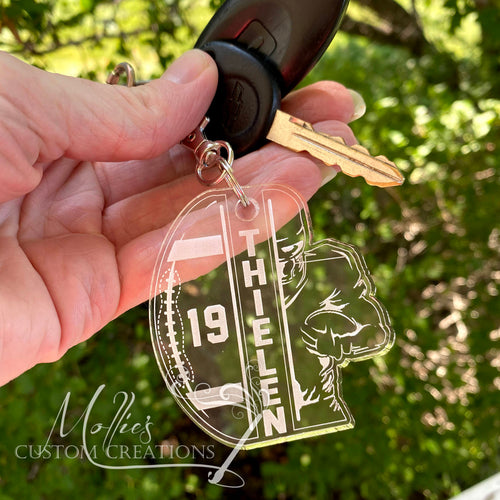 Baseball Ornament, Keychain, Bag Tag, Windshield Charm