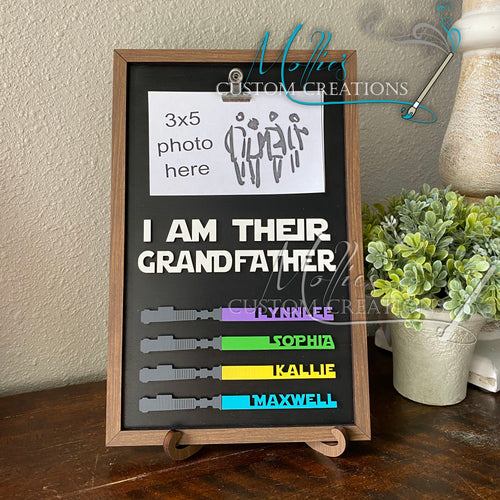 Personalized I am Their Father StarWar Dad Gift Cutting Board, Fathers Day  Gifts from Kids, Funny Star War Gift, Darth Character Plaques, Custom Name