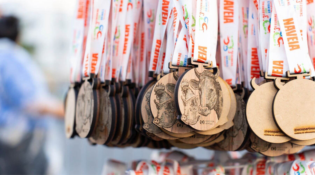 medalha da corrida run for animals