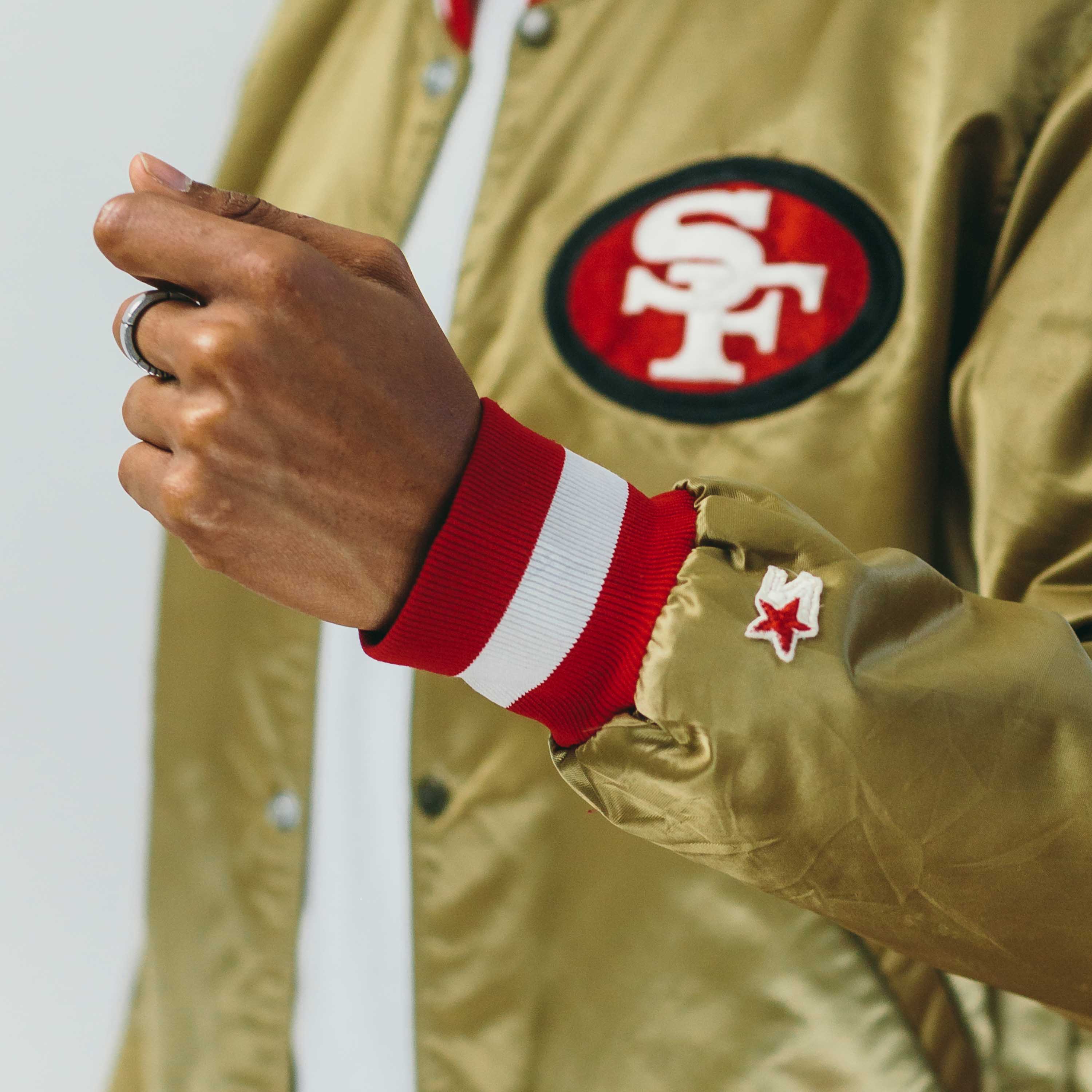 Rare Vintage San Francisco 49ers Starter Bomber Jacket Red 