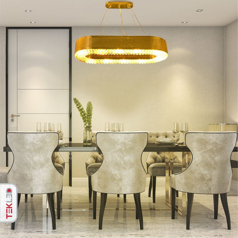 Ball Crystal Gold Metal Chandelier Ceiling Light
