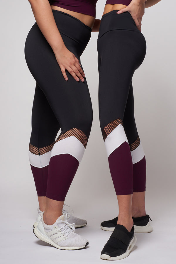 Fabletics High Waisted Burgundy 7/8 Leggings  High waisted leggings  workout, Burgundy leggings, Snake print leggings