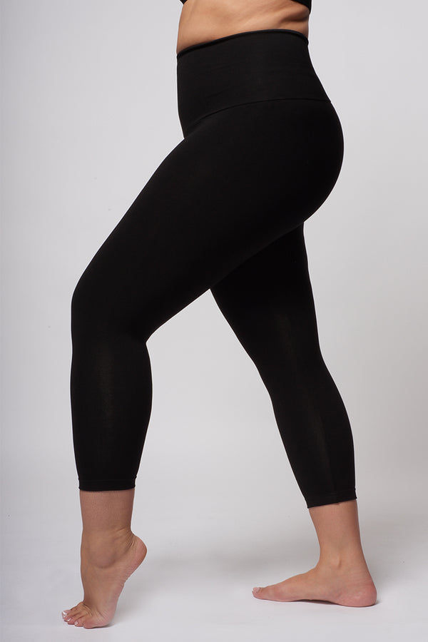 Curvy Black Leggings, Plus Size Yoga Pants Cropped, Curve Active Wear, Plus  Size Leggings, Boho Cropped Leggings, Large Size Gym Leggings 