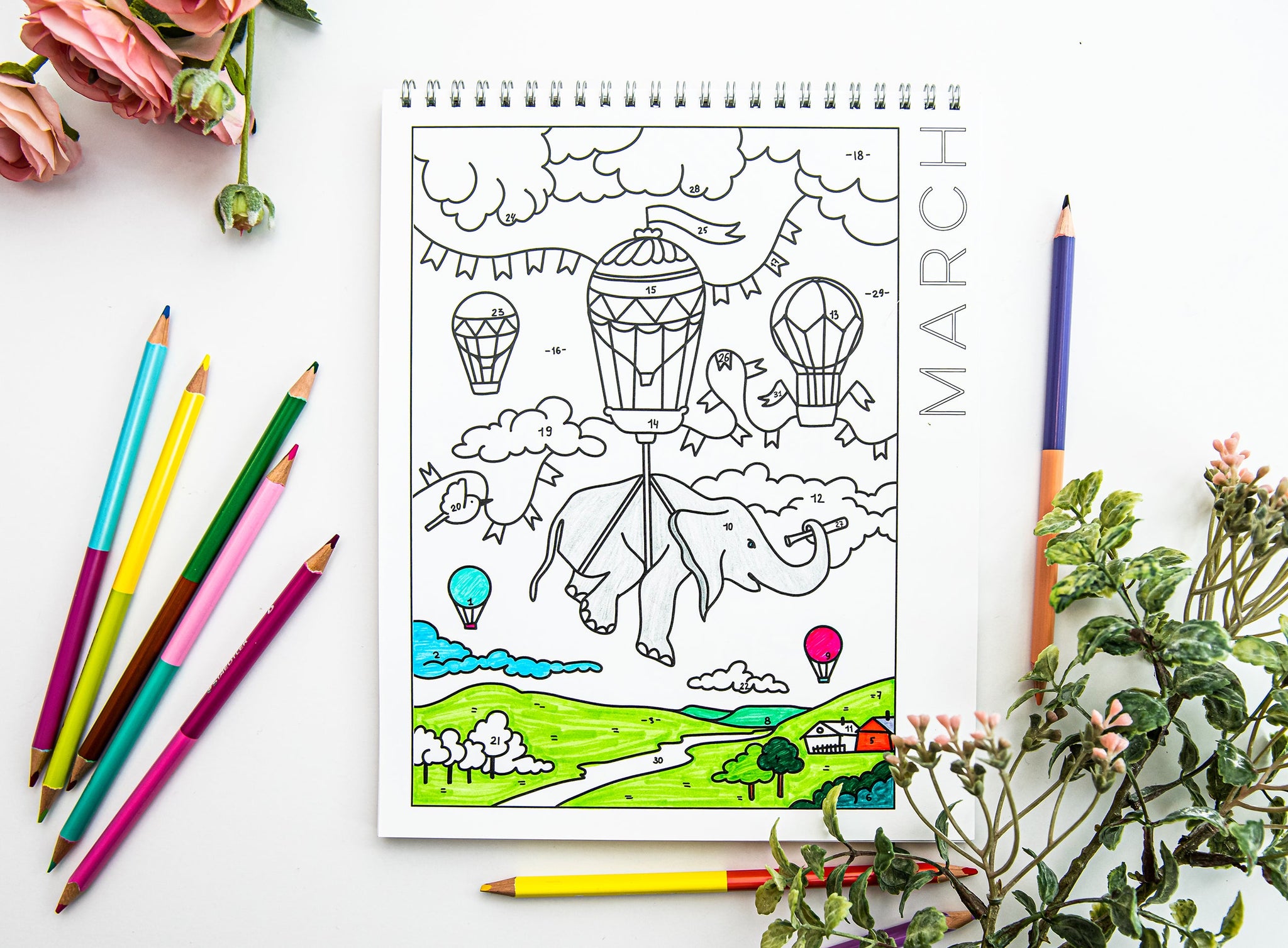 coloring pages for 18 months