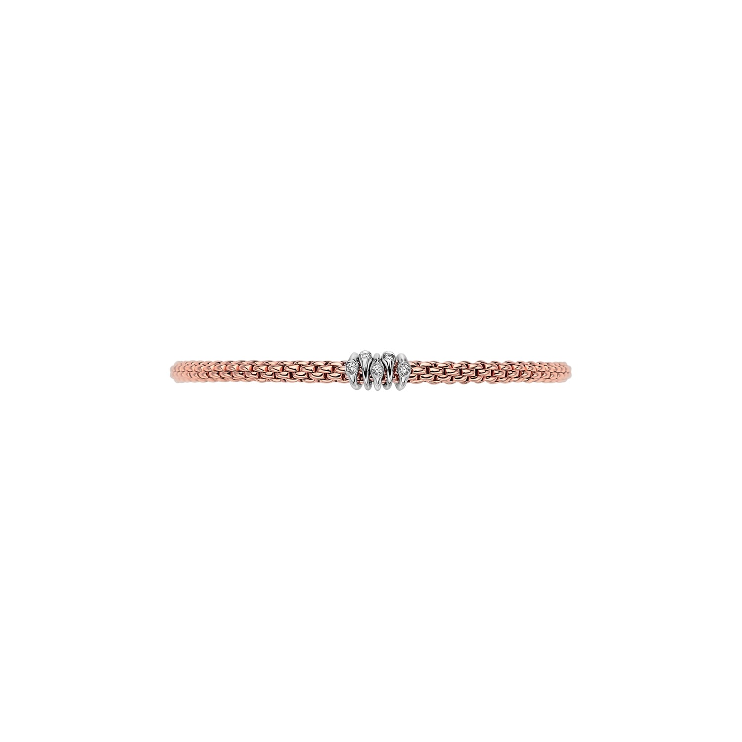 Fope Prima Rose Gold & Diamond Bracelet