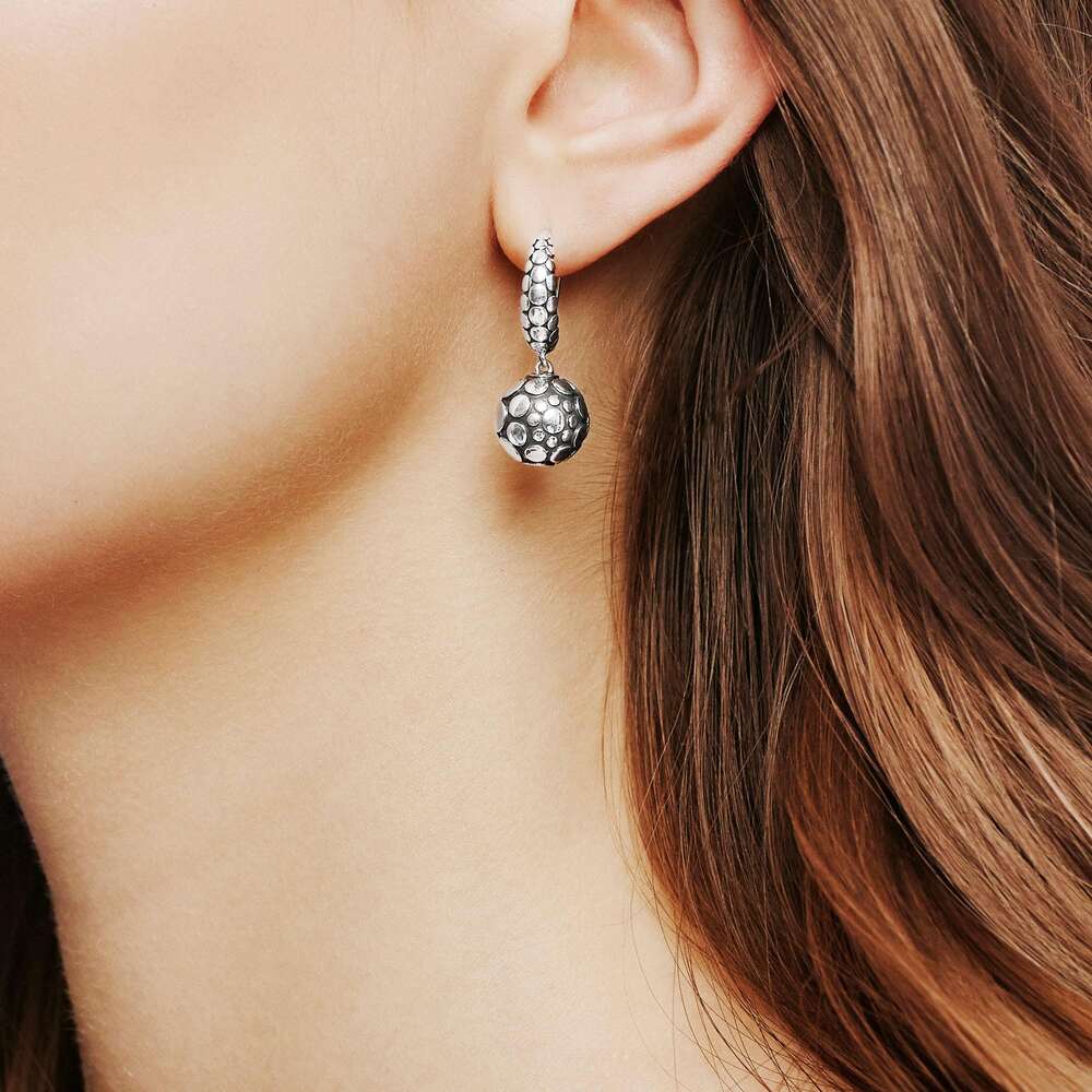 John Hardy Moon Phase Hammered Stud Earring - Monarch Jewels Alaska