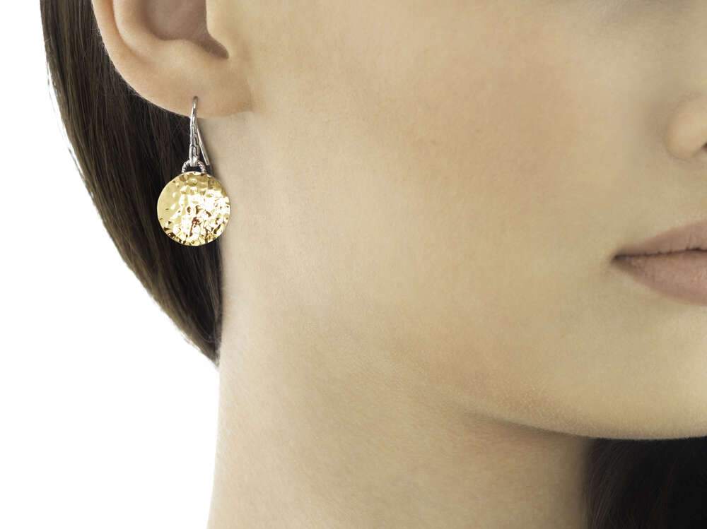 John Hardy Moon Phase Hammered Stud Earring - Monarch Jewels Alaska