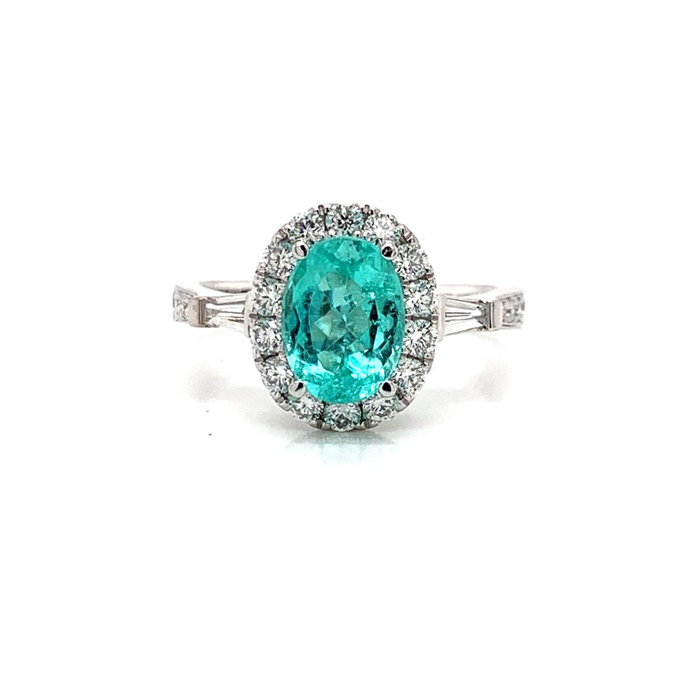 18kw paraiba tourmaline ring with a GIA report - Monarch Jewels Alaska