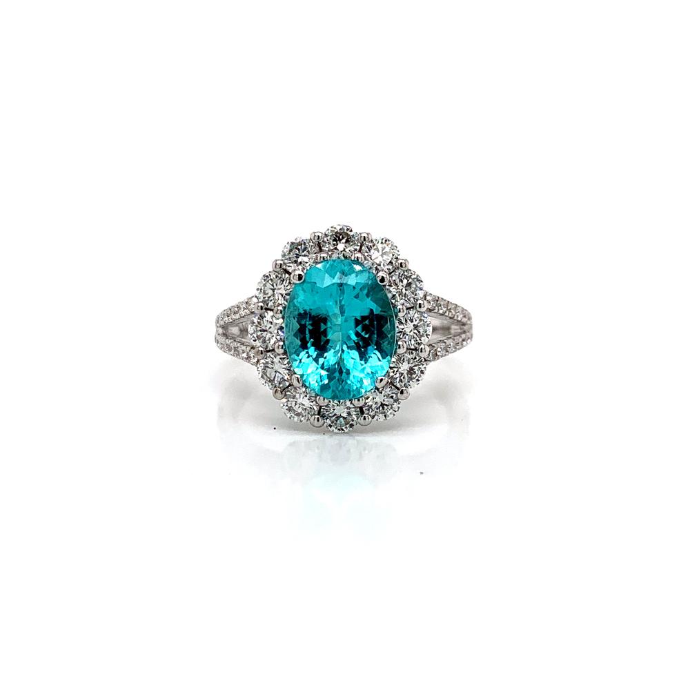 18kw paraiba tourmaline ring with a GIA report - Monarch Jewels Alaska