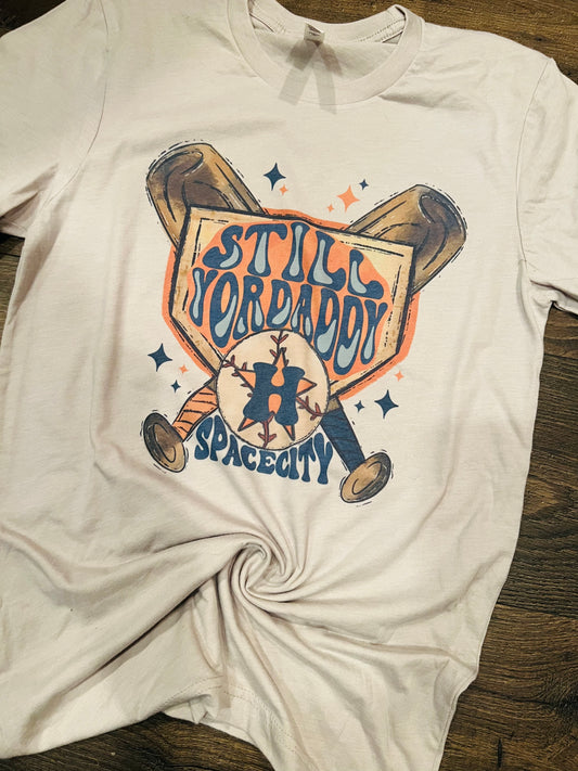 Space City Astronaut - Houston Astros - Bleached tee – Southern Shirt Shack
