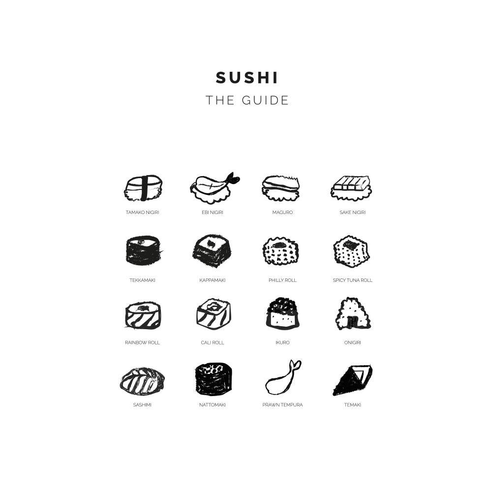 Immagine Cibo Stampa Nordica Poster da appendere Poster sushi arredo cucina - Picture 25 of 29