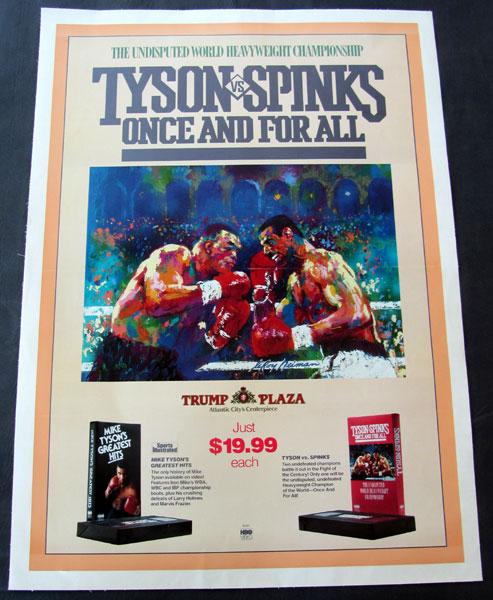 TYSON, MIKE-MICHAEL SPINKS ON SITE POSTER (1988-RARE VARIATION)